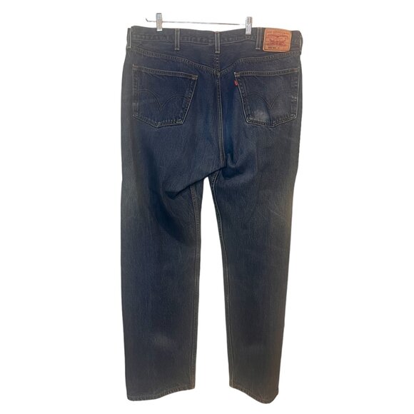 Levi's 501 XX Jeans Mens Blue Denim Button Fly Relaxed Fit Straight VINTAGE - Picture 3 of 8